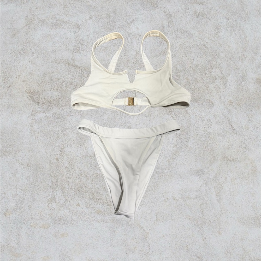 Fashion Nova Cream Bikini Set